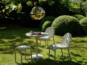 Tavolino da caffè Groove rotondo - Putty, Ø70 cm - Tom Dixon