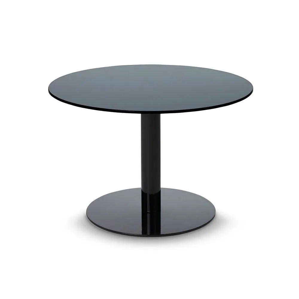 Tavolino Flash Ø60 cm, Struttura nero-nero Tom Dixon