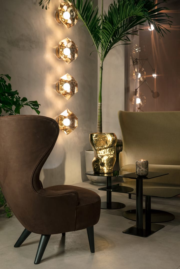 Tavolino Flash rotondo, Struttura nero-nero Tom Dixon