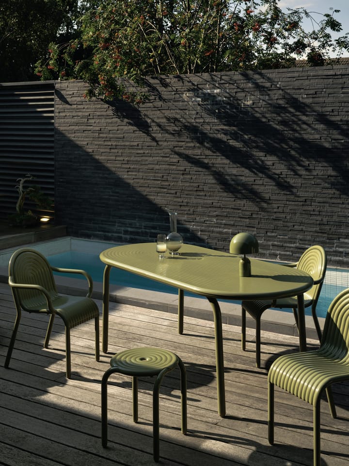 Tavolo da pranzo Groove 86x185 cm, Muschio Tom Dixon