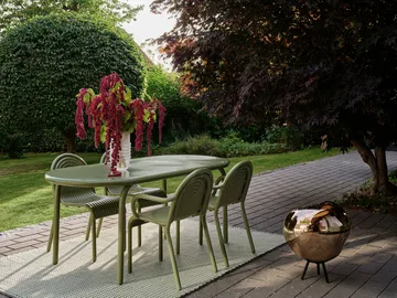 Tavolo da pranzo Groove Obround - Moss, 86x186 cm - Tom Dixon