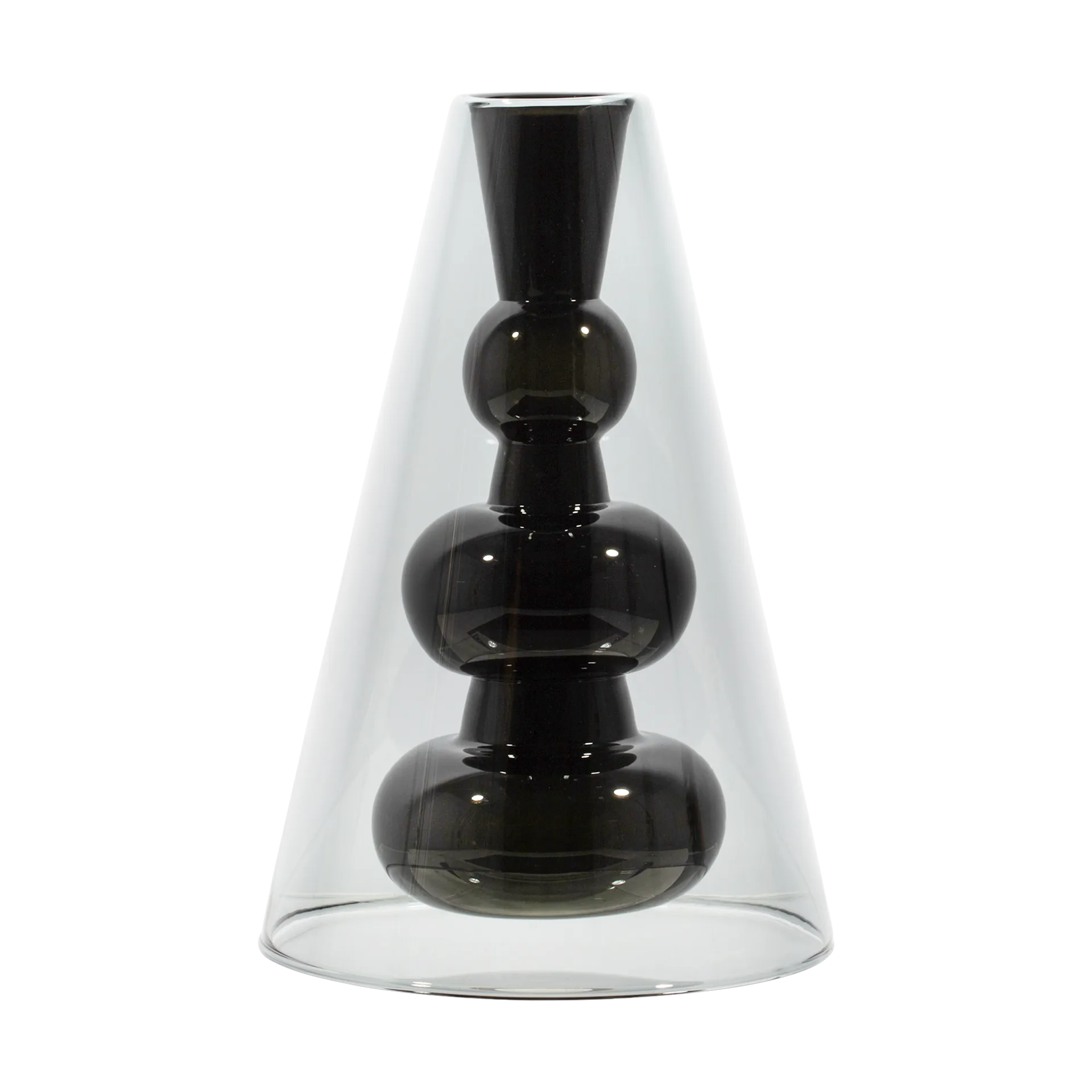 Vaso Bump Cone, Nero Tom Dixon