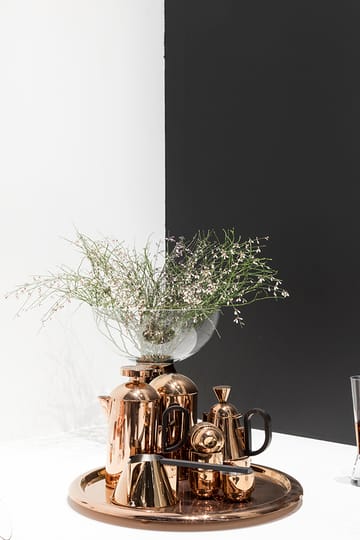 Vaso Tank large 36 cm - Clear-copper - Tom Dixon