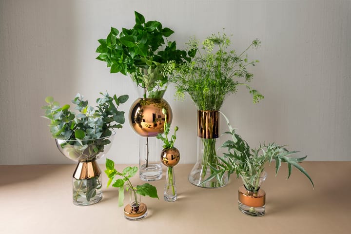 Vaso Tank large 36 cm, Clear-copper Tom Dixon