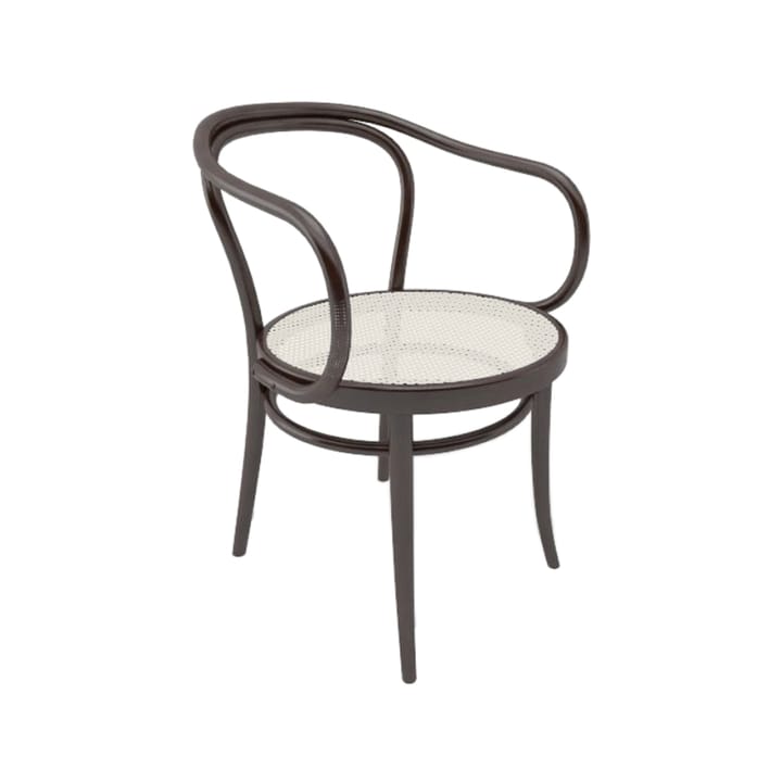 Sedia Ton n. 30 con seduta in rattan - Coffee B4, nuovo rattan - TON