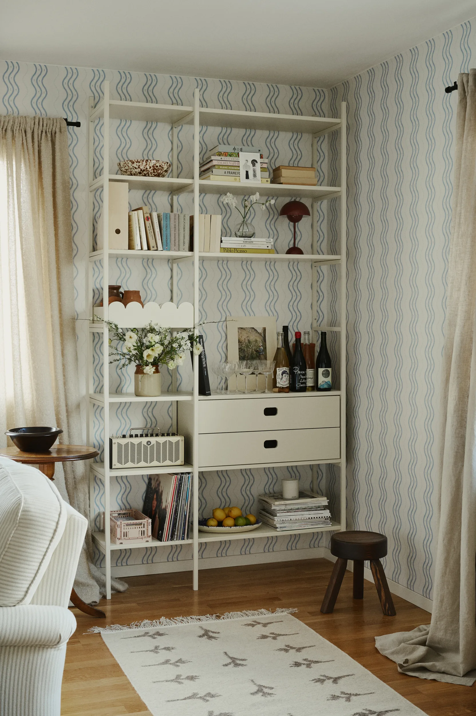Libreria Portal 123 cm - Off-white,  TÔNN furniture