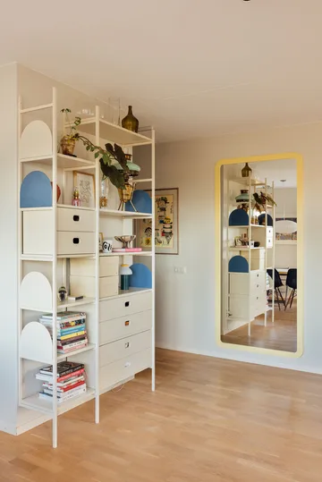 Libreria Portal 123 cm - Off-white - TÔNN furniture