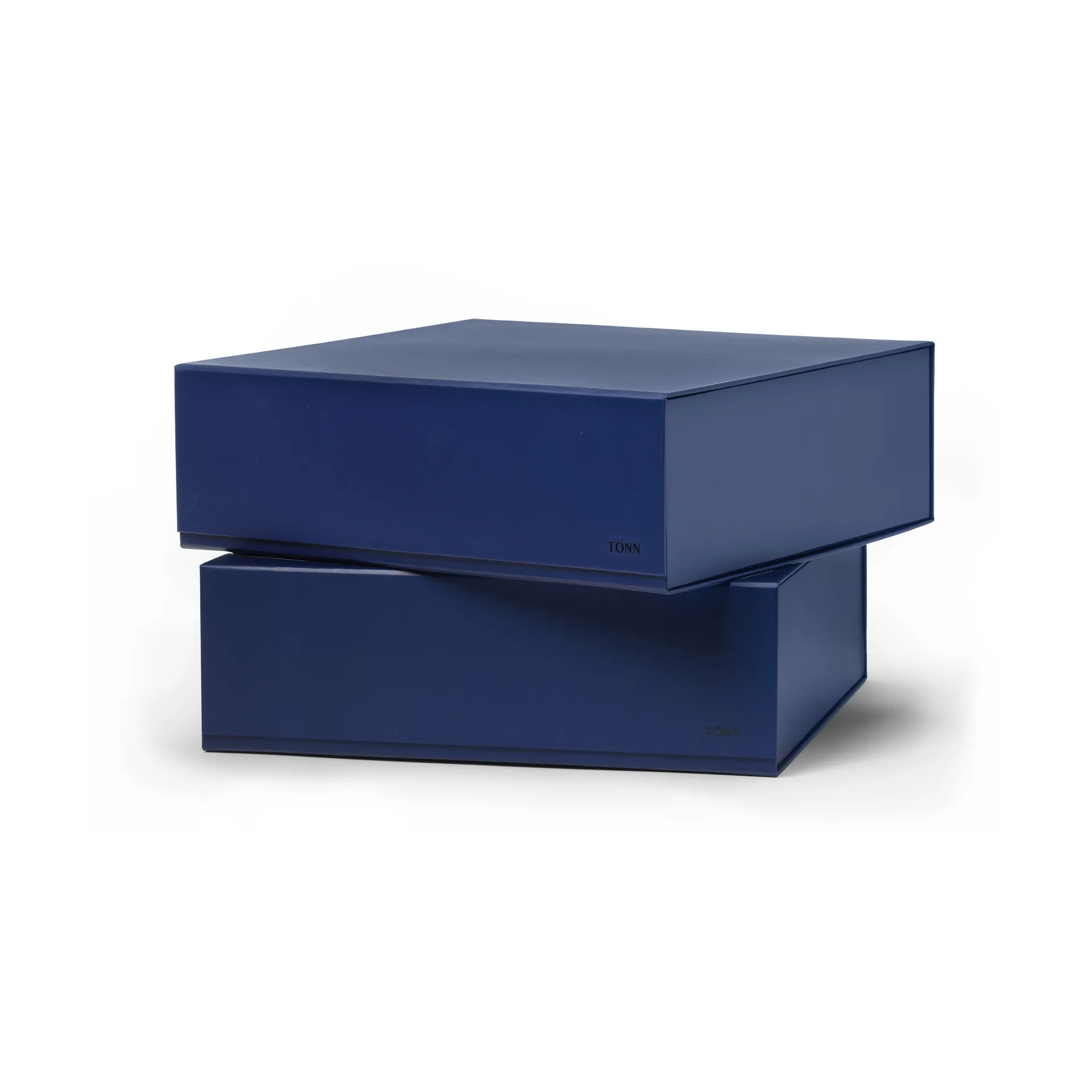 Pac box scatola portaoggetti, Blu notte, grande 32,5x10,5x30 cm, confezione da 2 TÔNN furniture