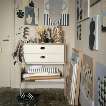 Portal libreria small, Camel, 80 cm - TÔNN furniture