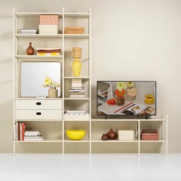 Portal TV-mensola, Off white, 244 cm - TÔNN furniture