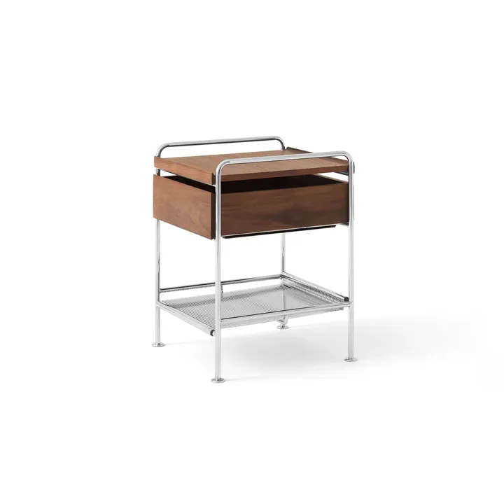 Alima NDS3 tavolino - Noce laccato-cromo - &Tradition