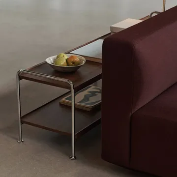 Alima NDS4 mensola console - Noce laccato-cromo, 162x42x38 cm - &Tradition