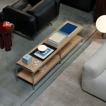 Alima NDS4 mensola console - Rovere laccato-cromo, 162x42x38 cm - &Tradition