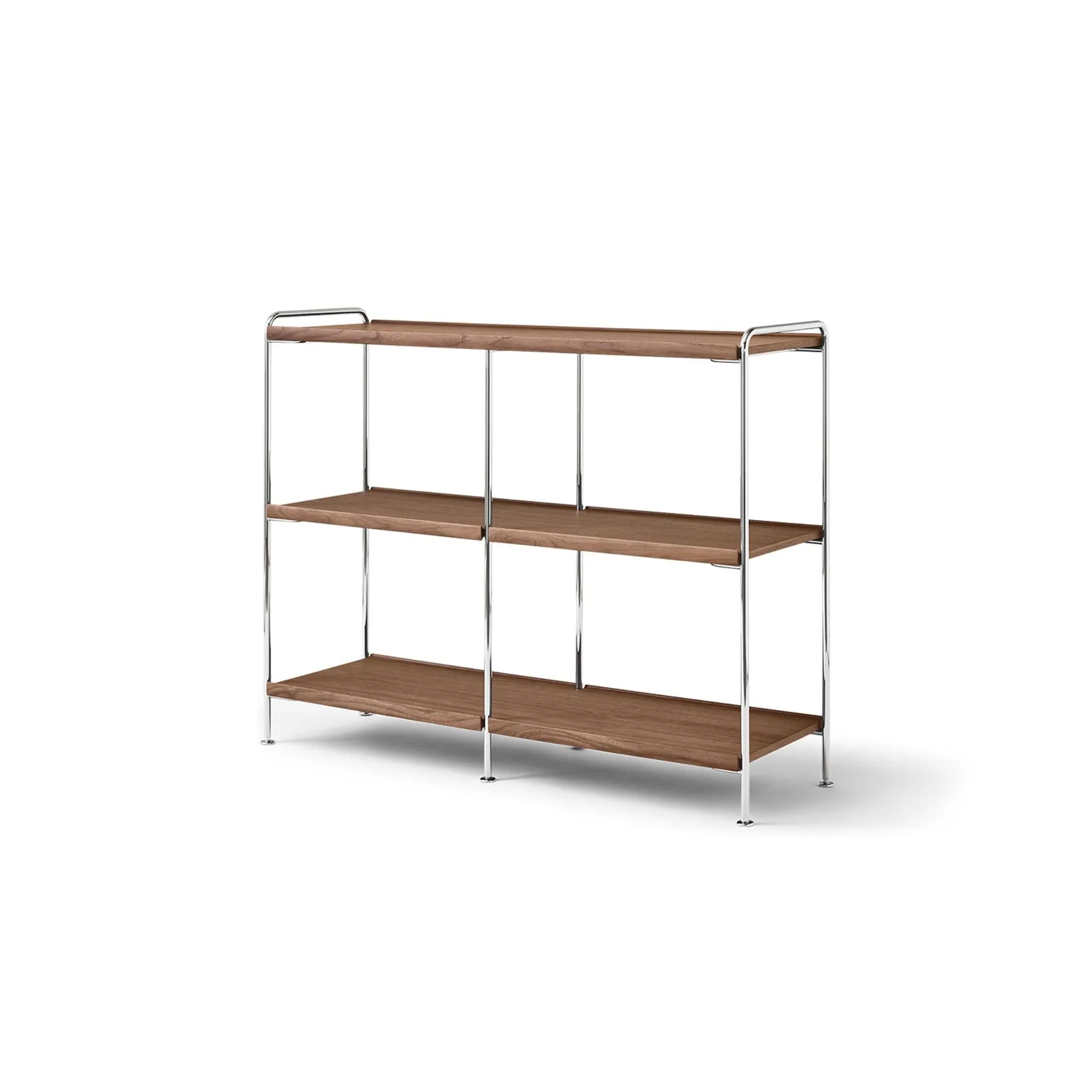 Alima NDS5 mensola, Noce laccato-cromo, 123x95x38 cm &Tradition