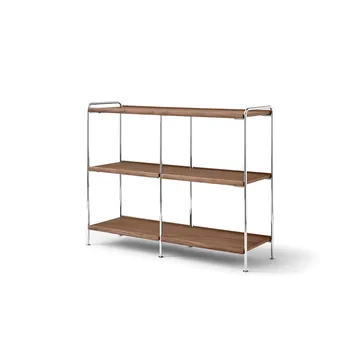 Alima NDS5 mensola - Noce laccato-cromo, 123x95x38 cm - &Tradition