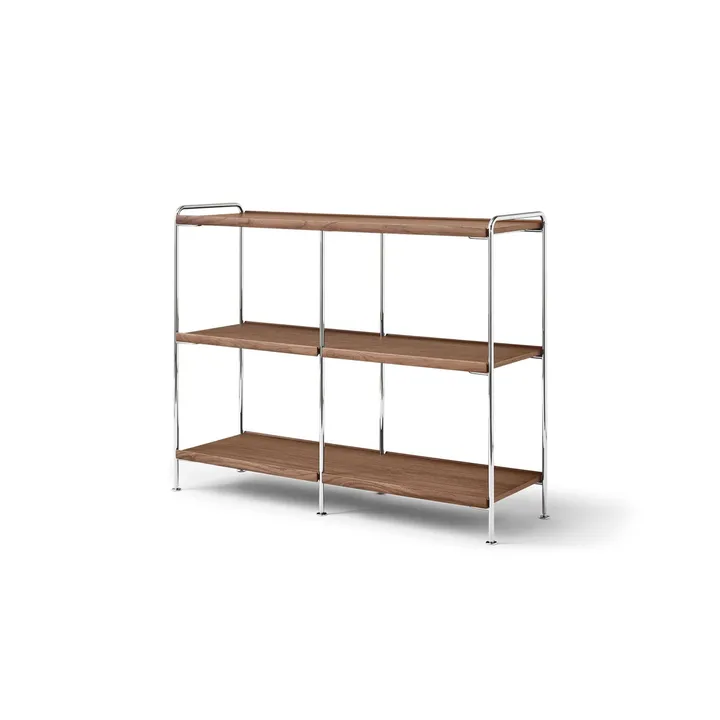 Alima NDS5 mensola - Noce laccato-cromo, 123x95x38 cm - &Tradition