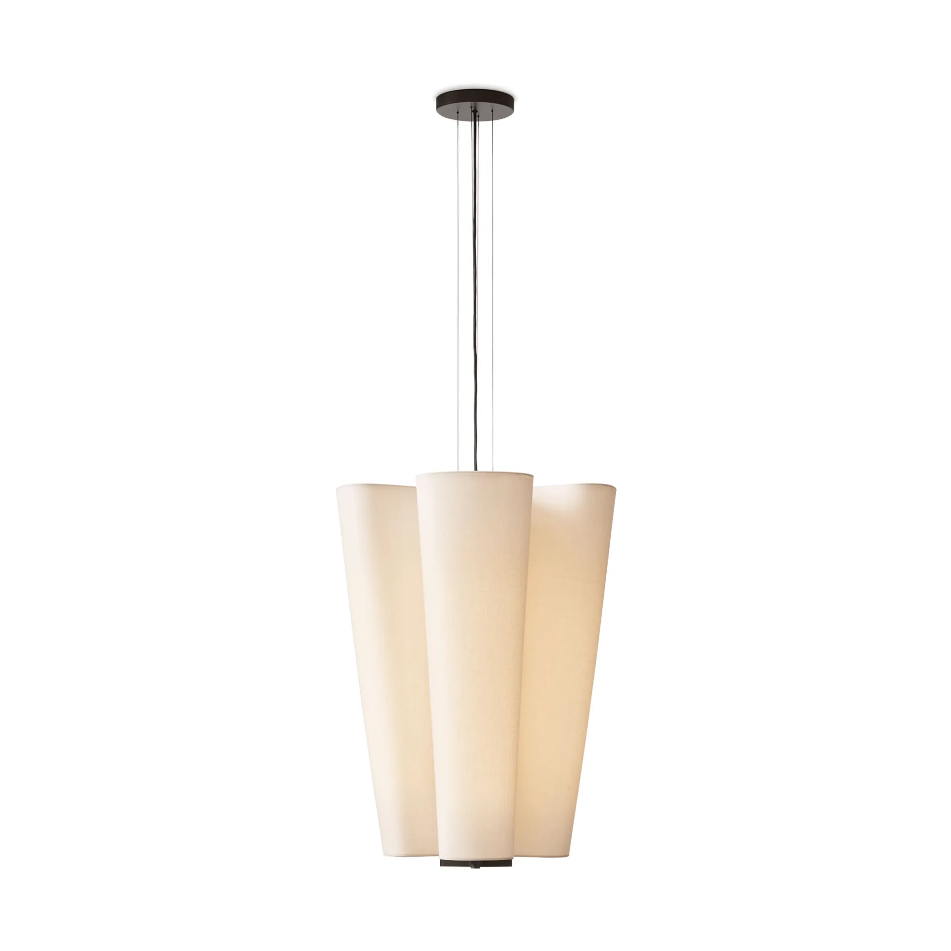 Bella chandelier sospensione, SC114, Bronzed & Soft Canvas, Ø47,2 cm &Tradition