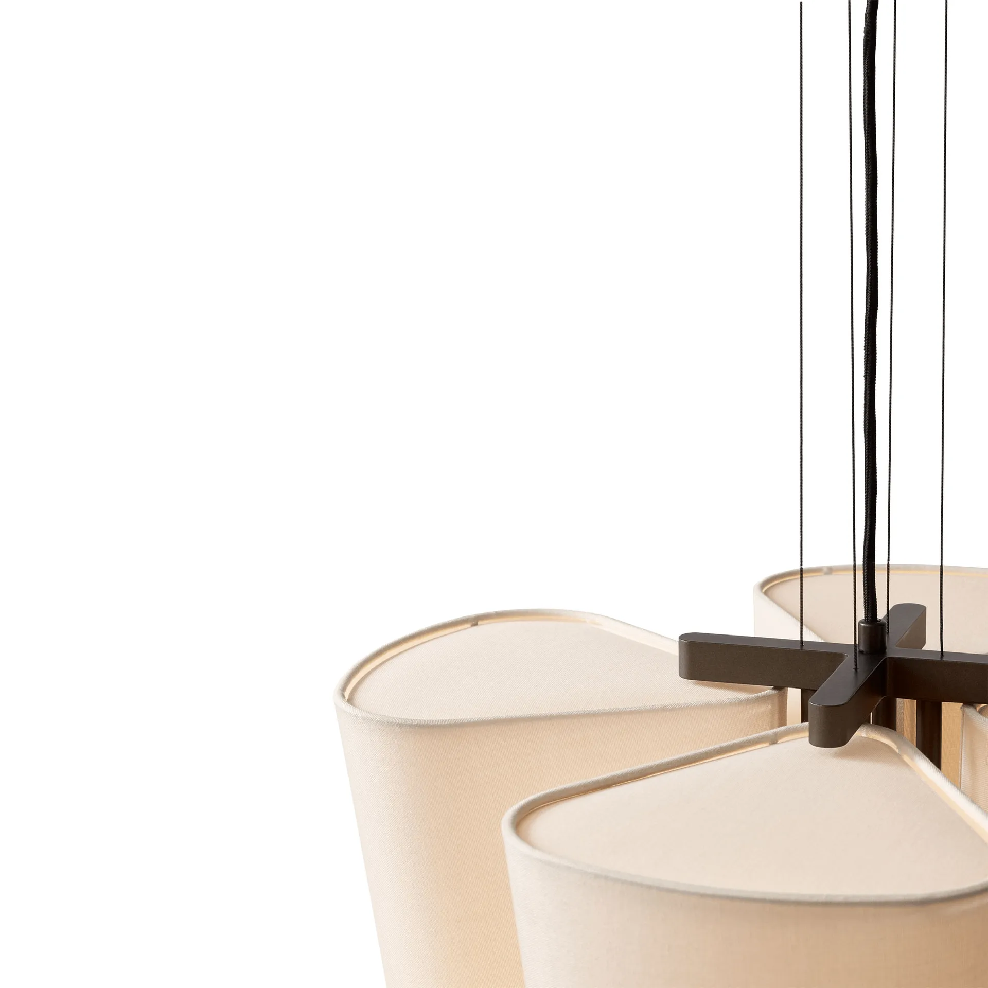 Bella chandelier sospensione, SC114, Bronzed & Soft Canvas, Ø47,2 cm &Tradition
