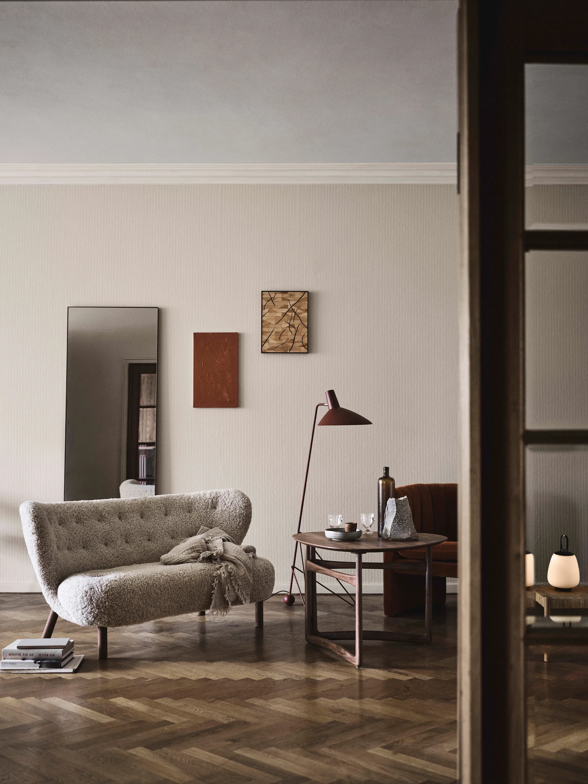 Divano Little Petra VB2, Noce oliata-Moonlight &Tradition