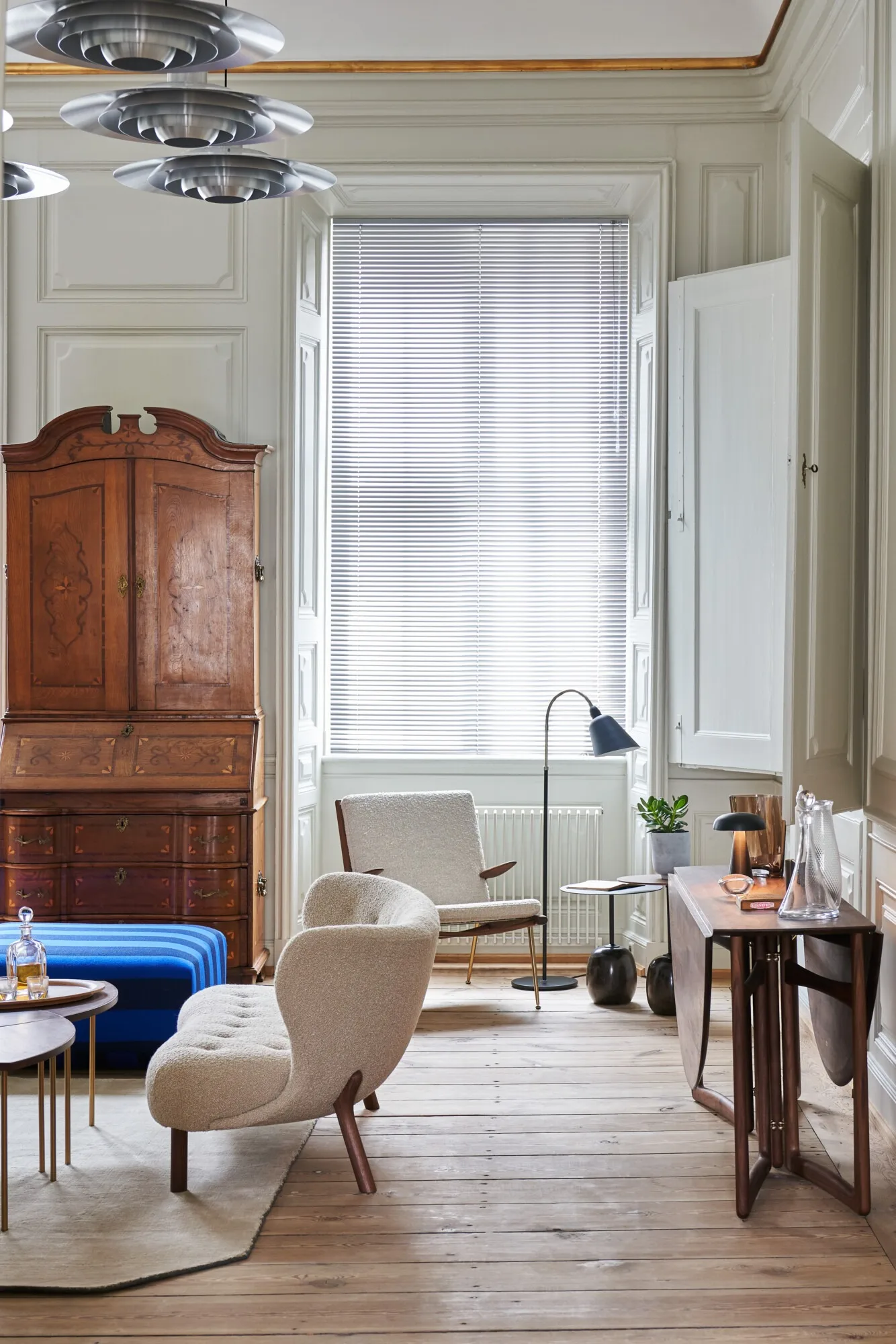 Divano Little Petra VB2, Rovere bianco oliato-Moonlight &Tradition