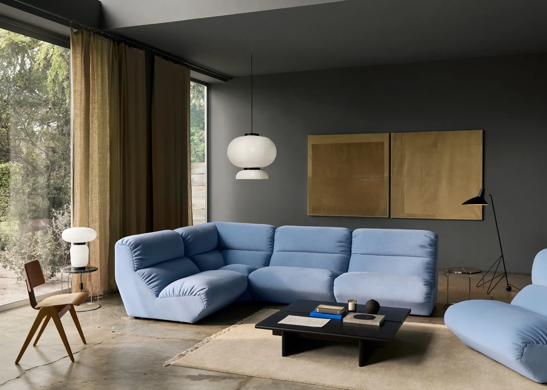 Divano modulare Hi Lo configurazione C Gentle 0733,  &Tradition