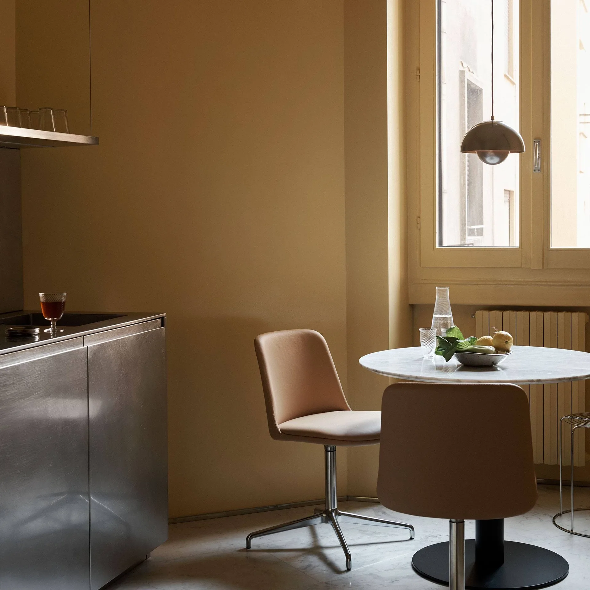 Flowerpot VP1 sospensione Anniversary Edition, Peltro &Tradition