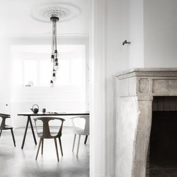 Lampada a sospensione Mass Light NA6 - Marmo nero/bianco, nero marquina - &Tradition