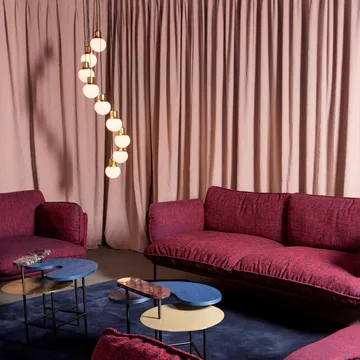 Lampada a sospensione Mass Light NA6 - Marmo nero/bianco, nero marquina - &Tradition