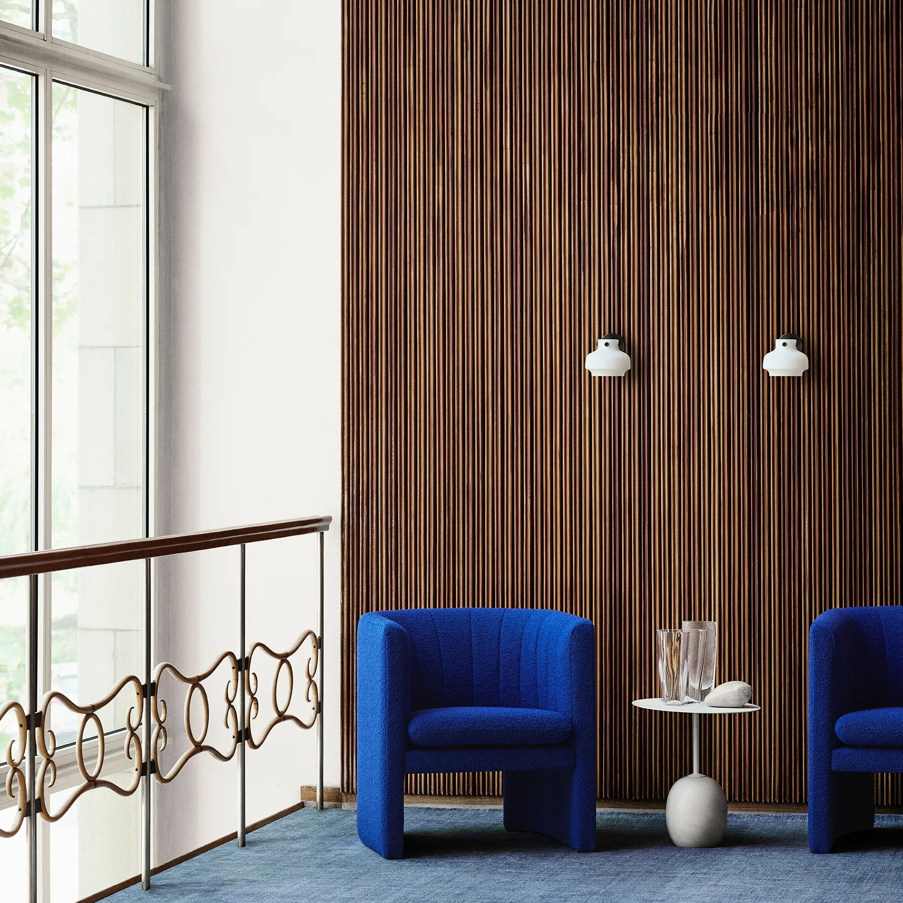 Lampada da parete Copenhagen SC54, ottone bronzato &Tradition