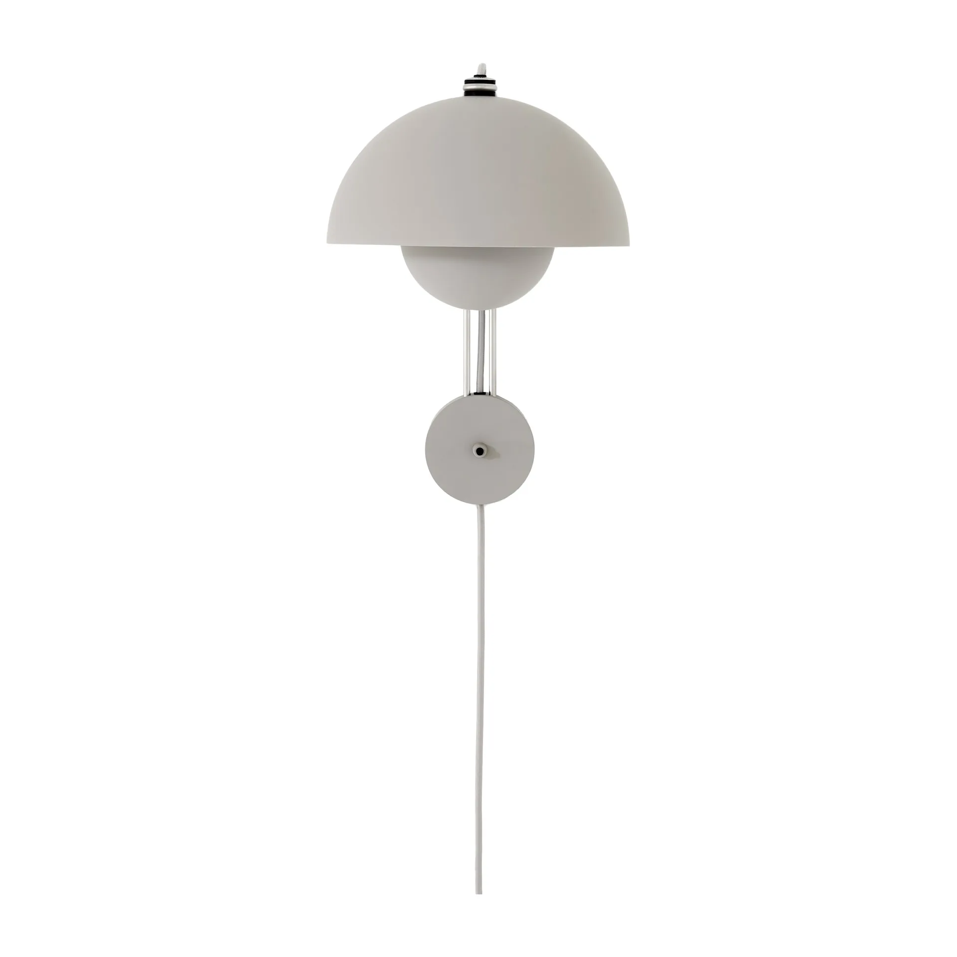 Lampada da parete FlowerPot VP8, Matte light-grey &Tradition
