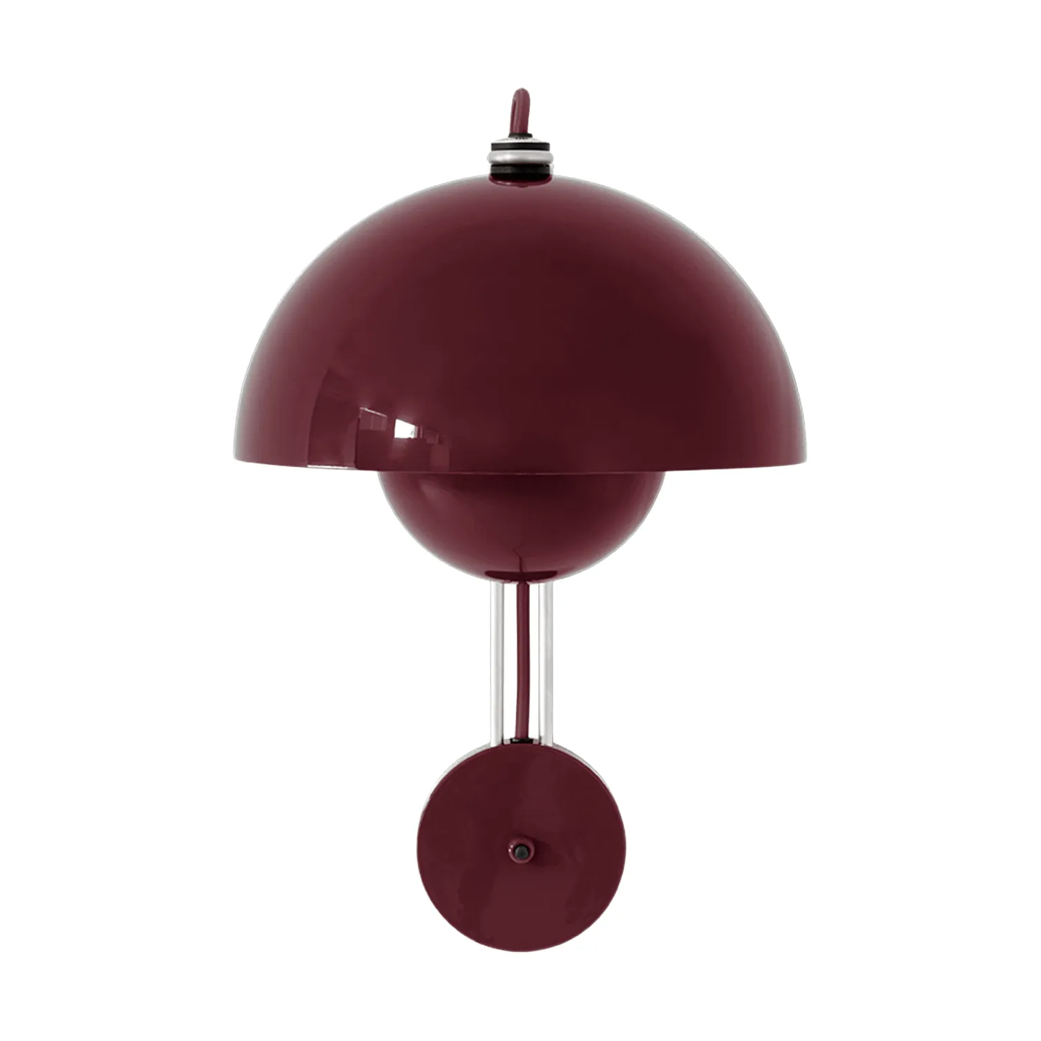 Lampada da parete FlowerPot VP8, Prugna scuro &Tradition
