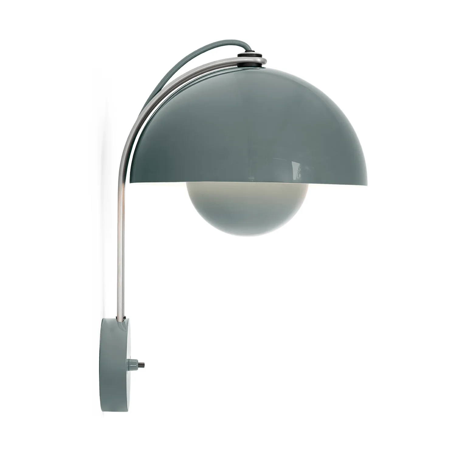 Lampada da parete FlowerPot VP8, Stone blue &Tradition