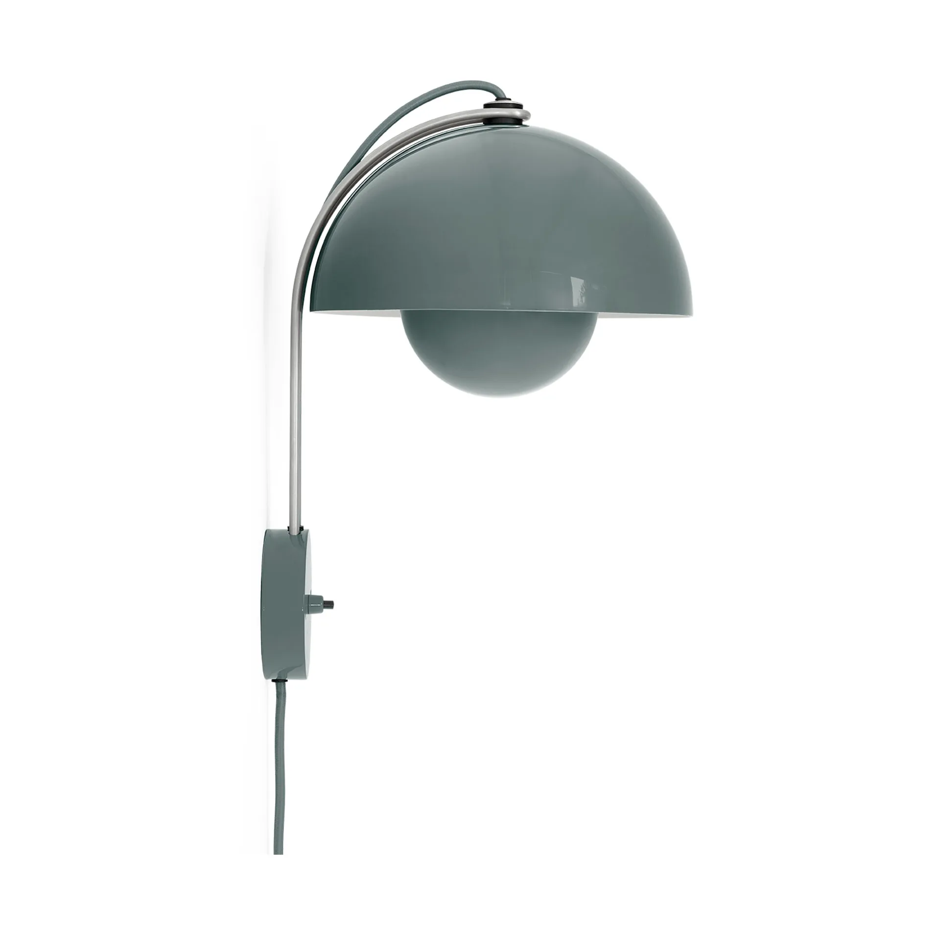 Lampada da parete FlowerPot VP8, Stone blue &Tradition