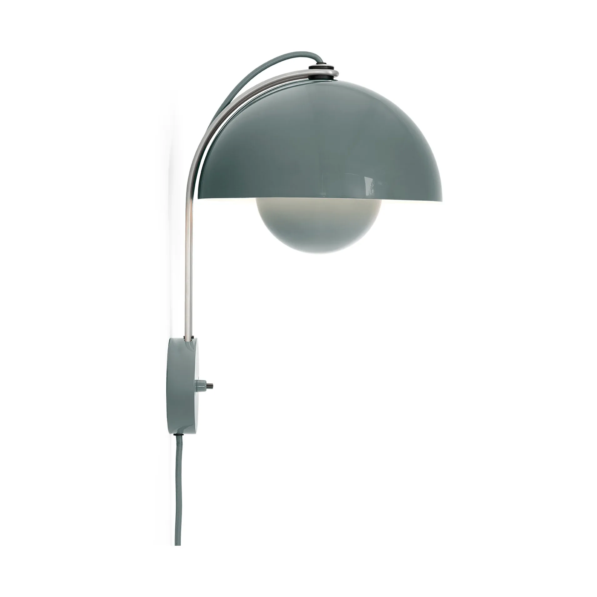 Lampada da parete FlowerPot VP8, Stone blue &Tradition