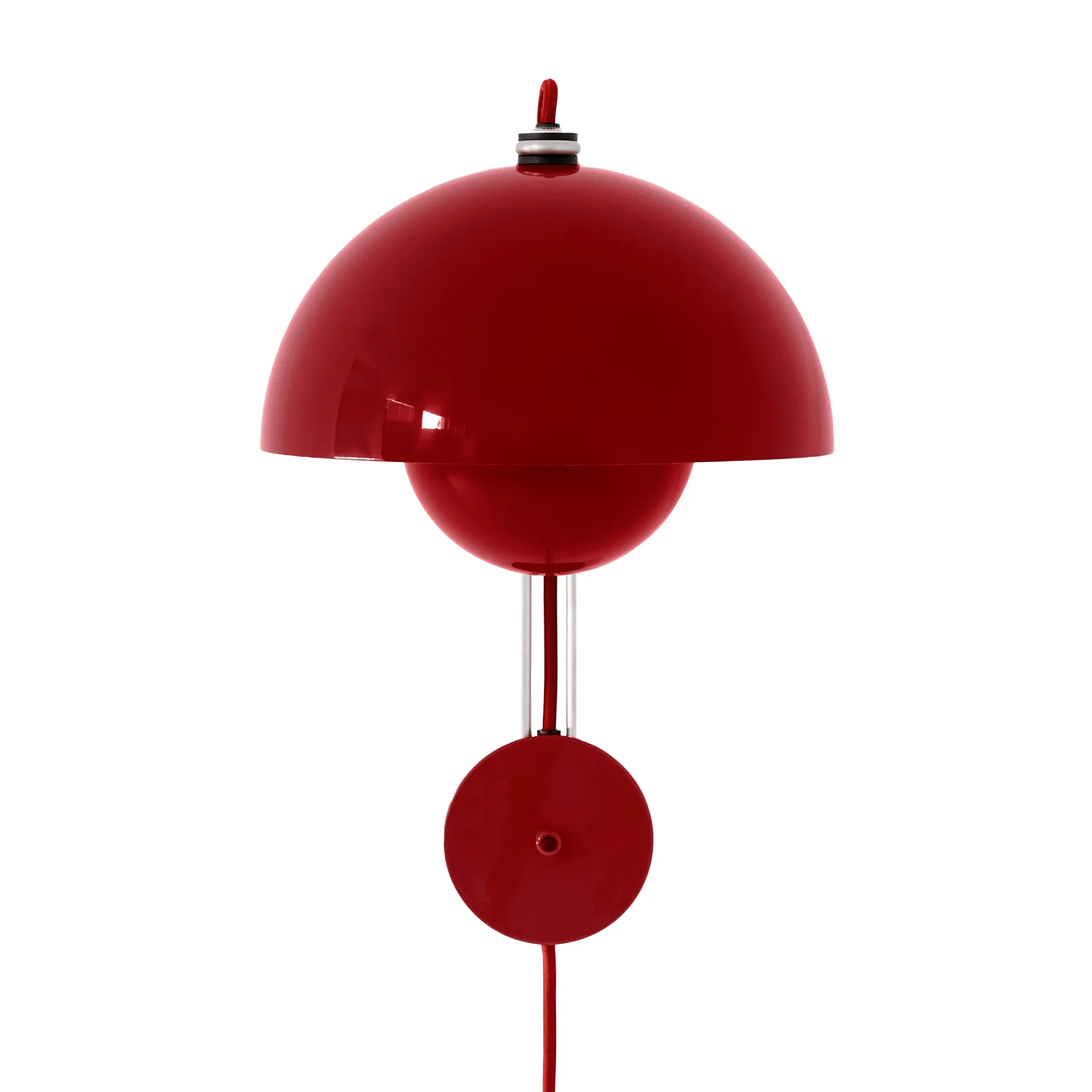 Lampada da parete FlowerPot VP8, Vermilion red &Tradition