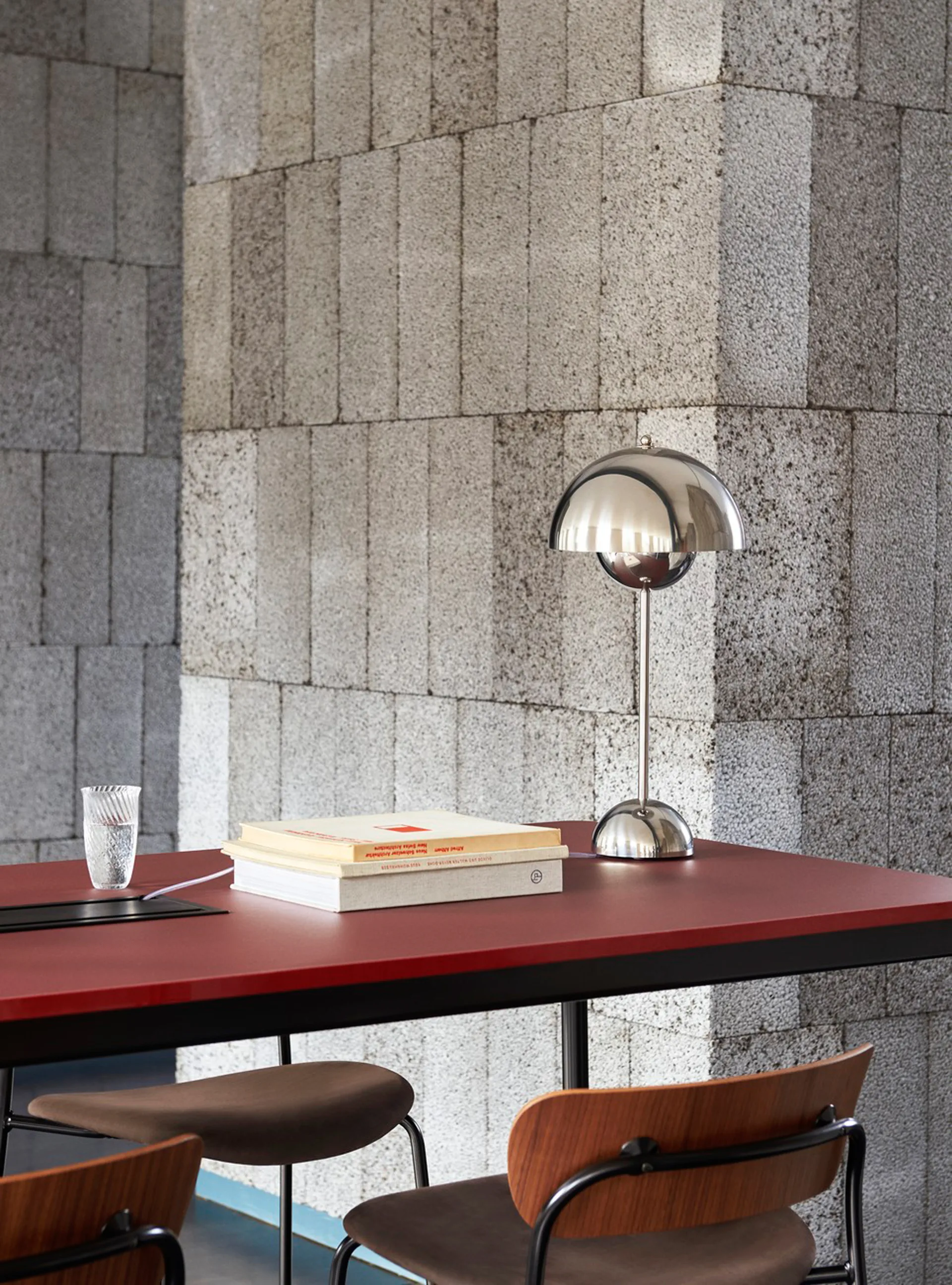 Lampada da tavolo FlowerPot VP3, Chrome-plated &Tradition