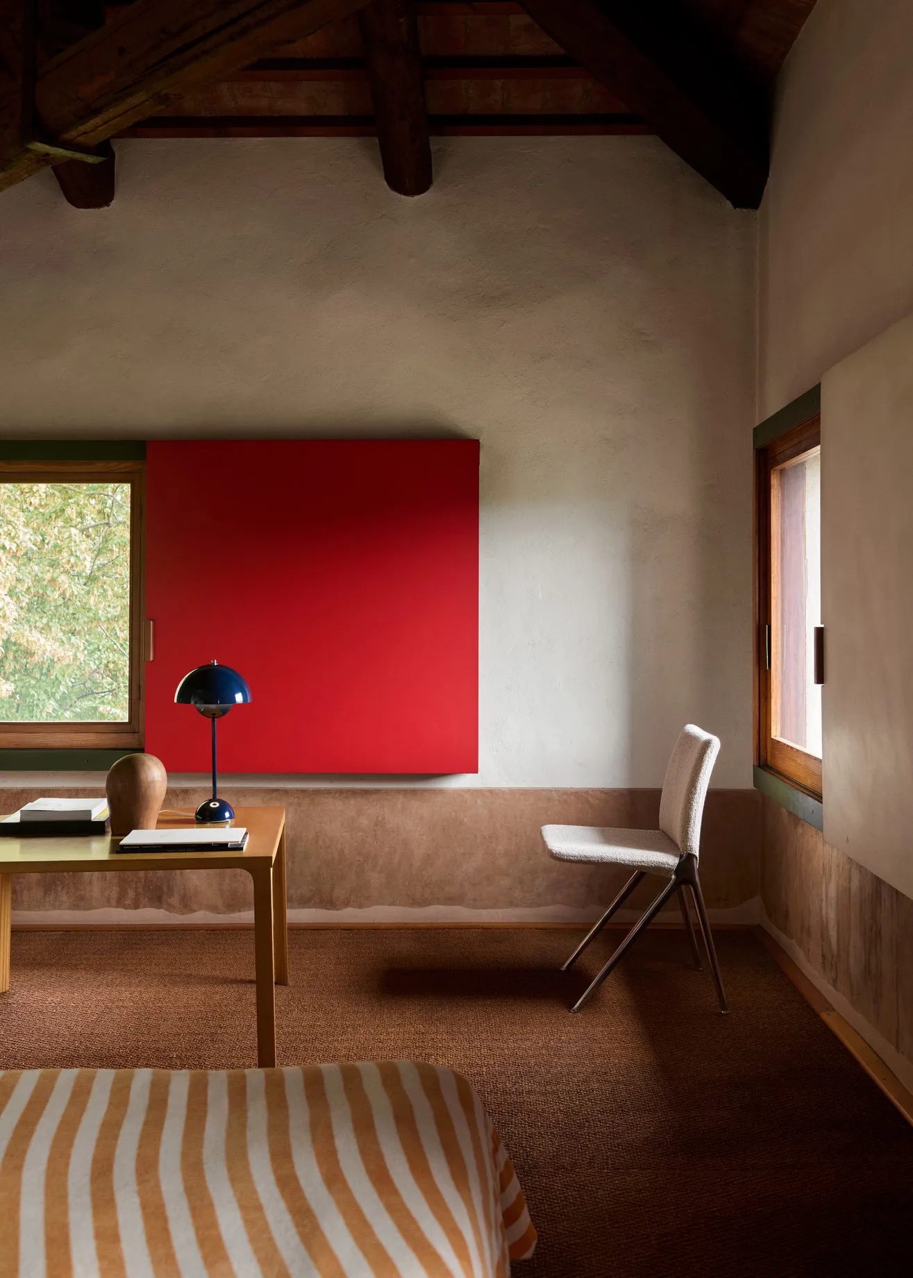 Lampada da tavolo FlowerPot VP3, Steel blue &Tradition