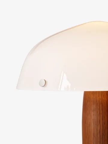 Lampada da tavolo Herman SHY3 - walnut & cream marble, cavo in tessuto - &Tradition