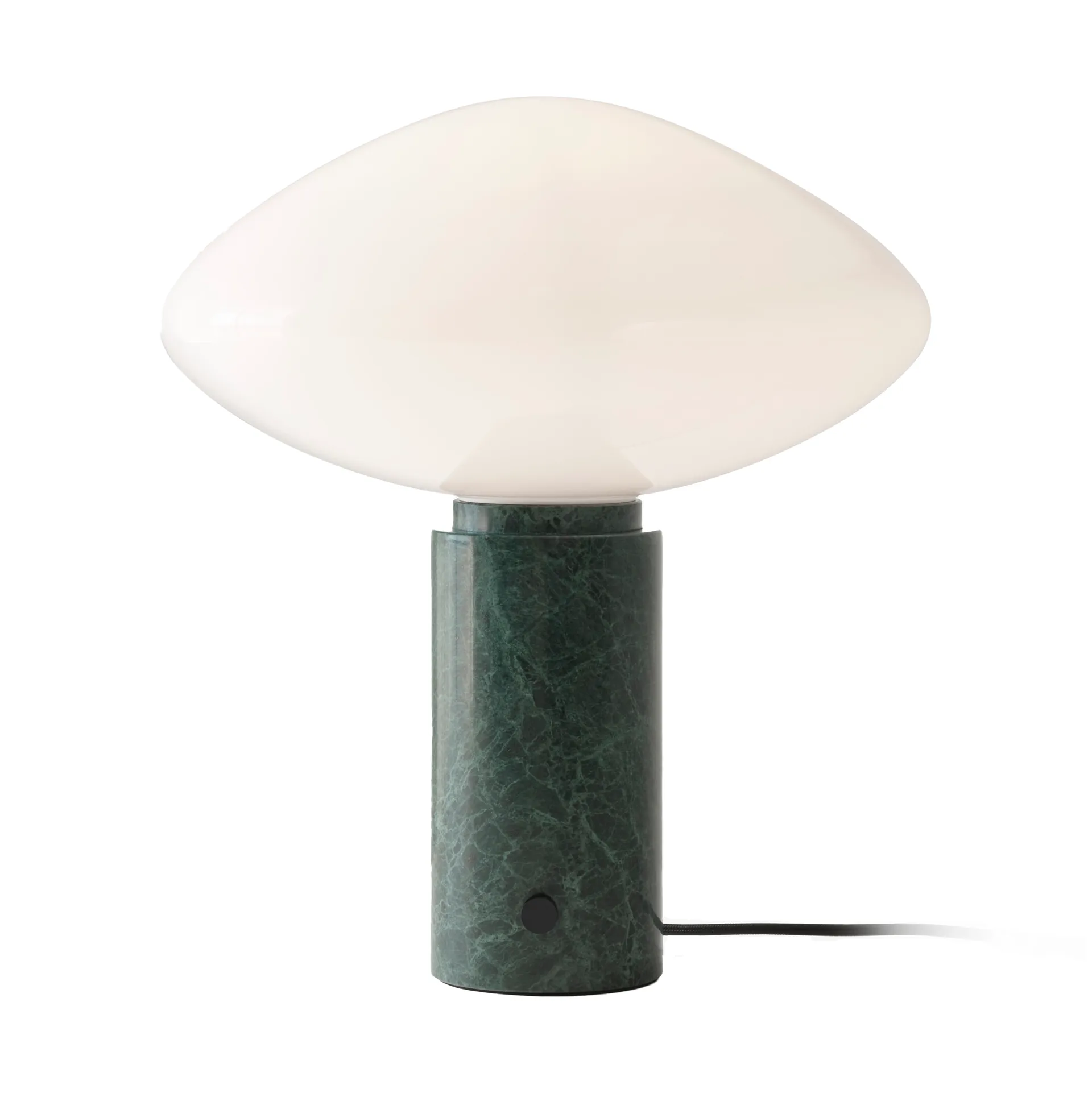 Lampada da tavolo Mist AP17 Ø 37 cm, Bianco opaco, verde Guatemala &Tradition
