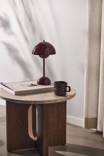 Lampada da tavolo portatile Flowerpot VP9 - Dark plum - &Tradition