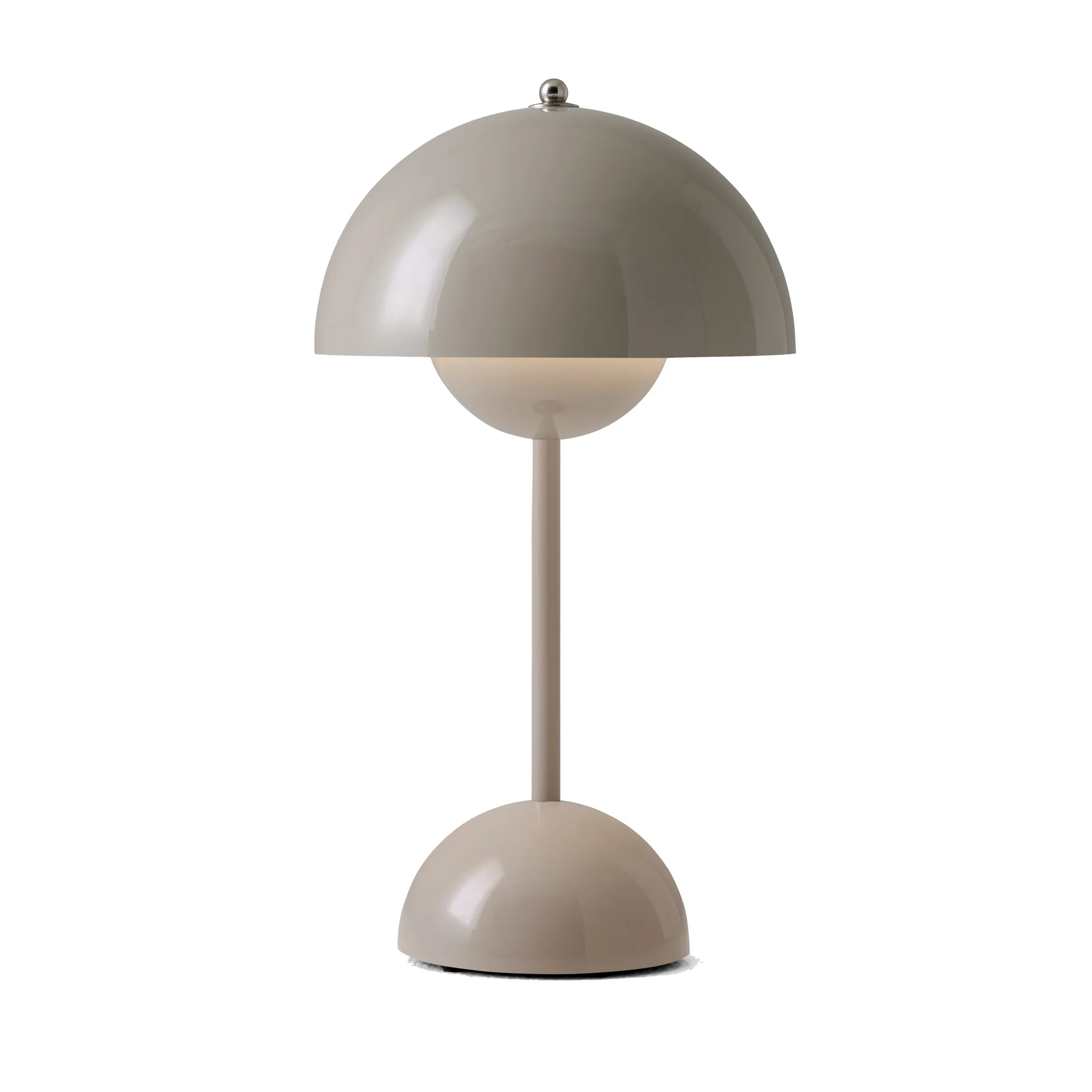 Lampada da tavolo portatile Flowerpot VP9, grigio beige &Tradition