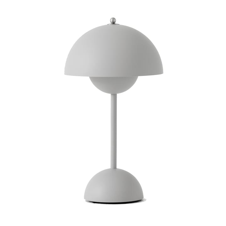 Lampada da tavolo portatile Flowerpot VP9 - grigio chiaro opaco - &Tradition