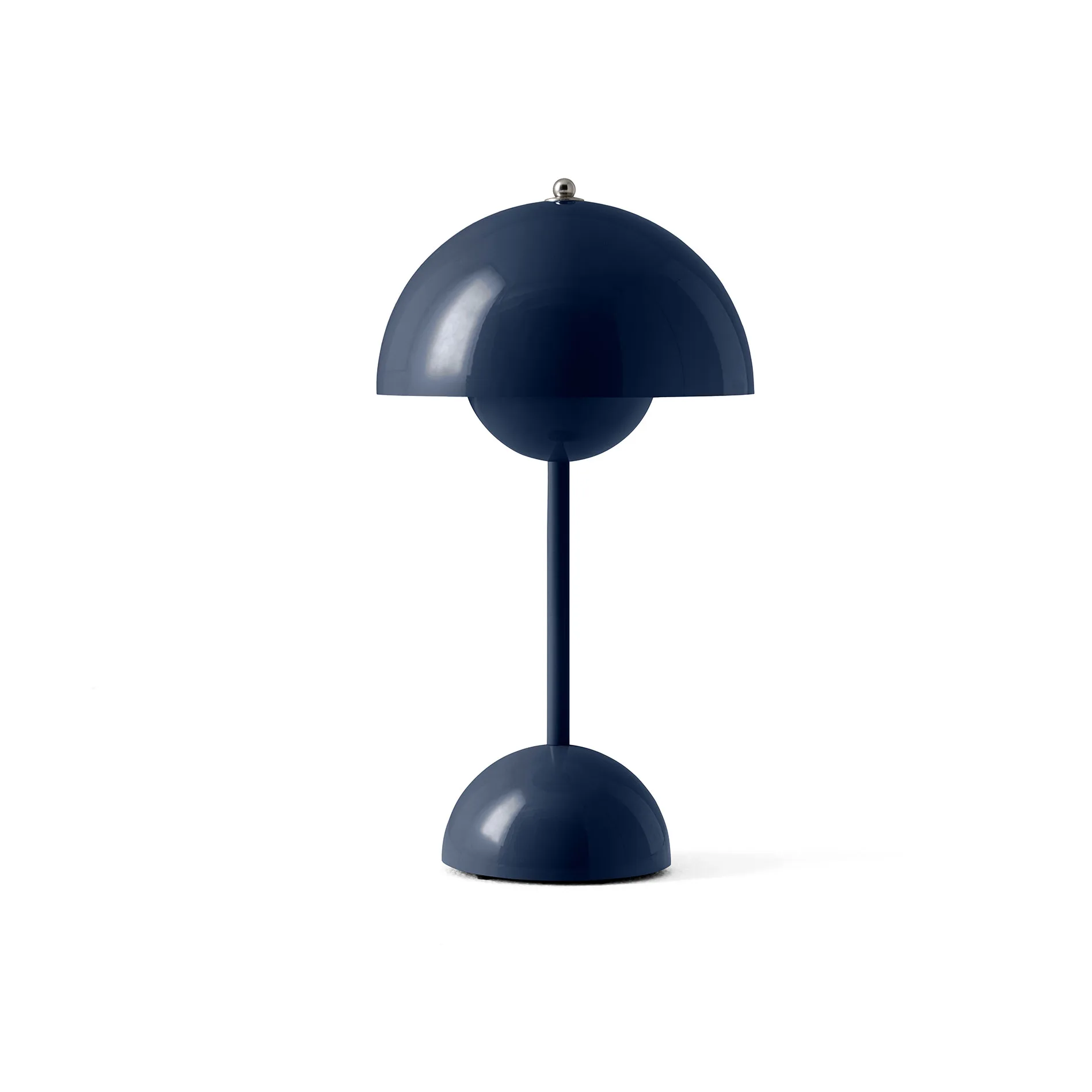 Lampada da tavolo portatile Flowerpot VP9, Steel blue &Tradition