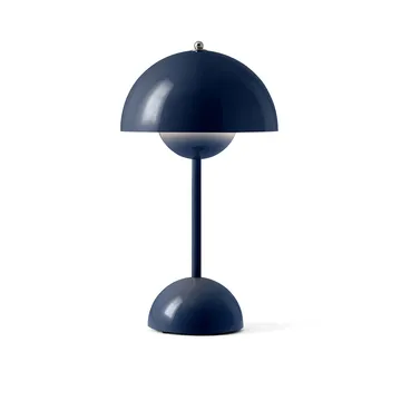 Lampada da tavolo portatile Flowerpot VP9 - Steel blue - &Tradition