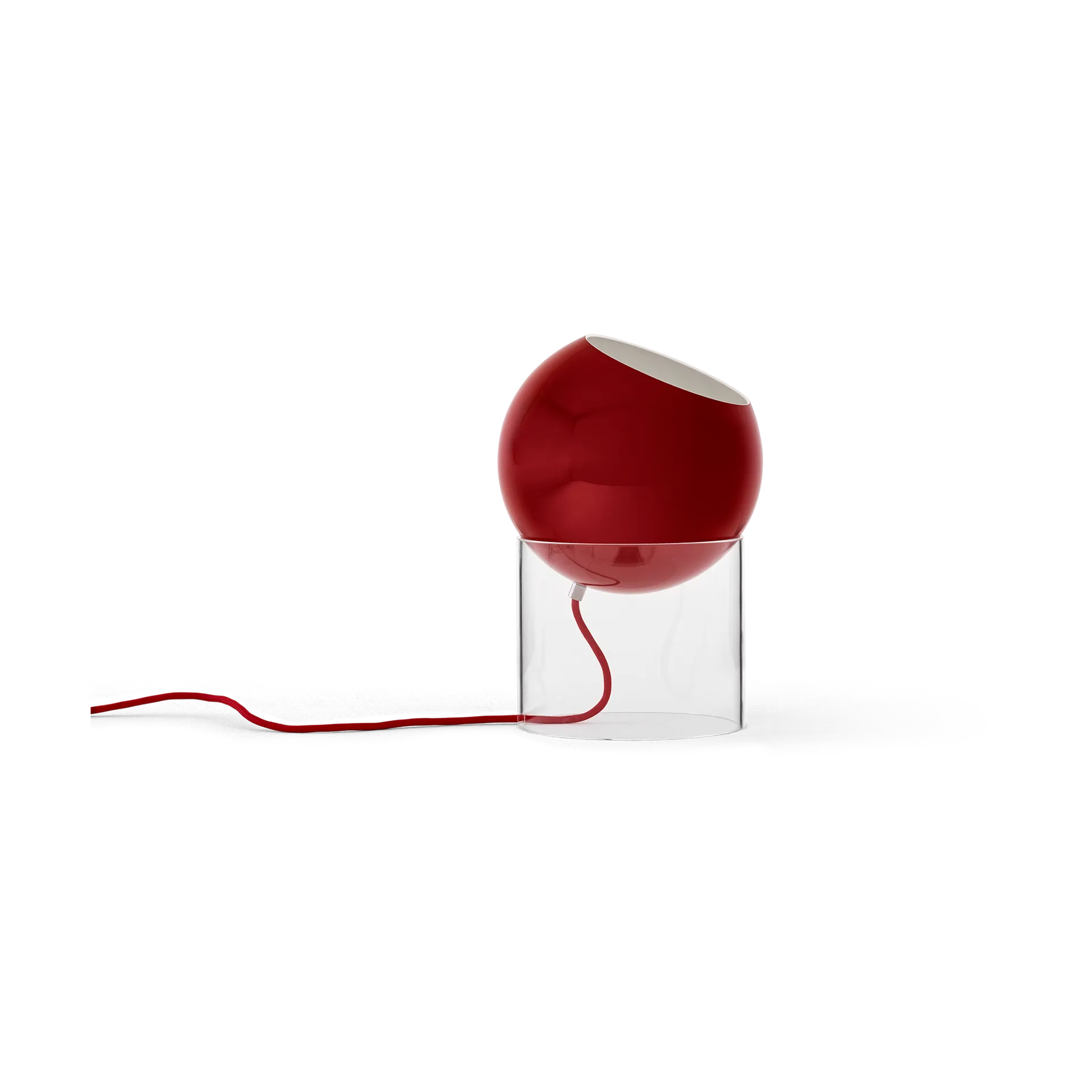 Lampada da tavolo Topan VP13 31,5 cm, Clear-vermilion red &Tradition