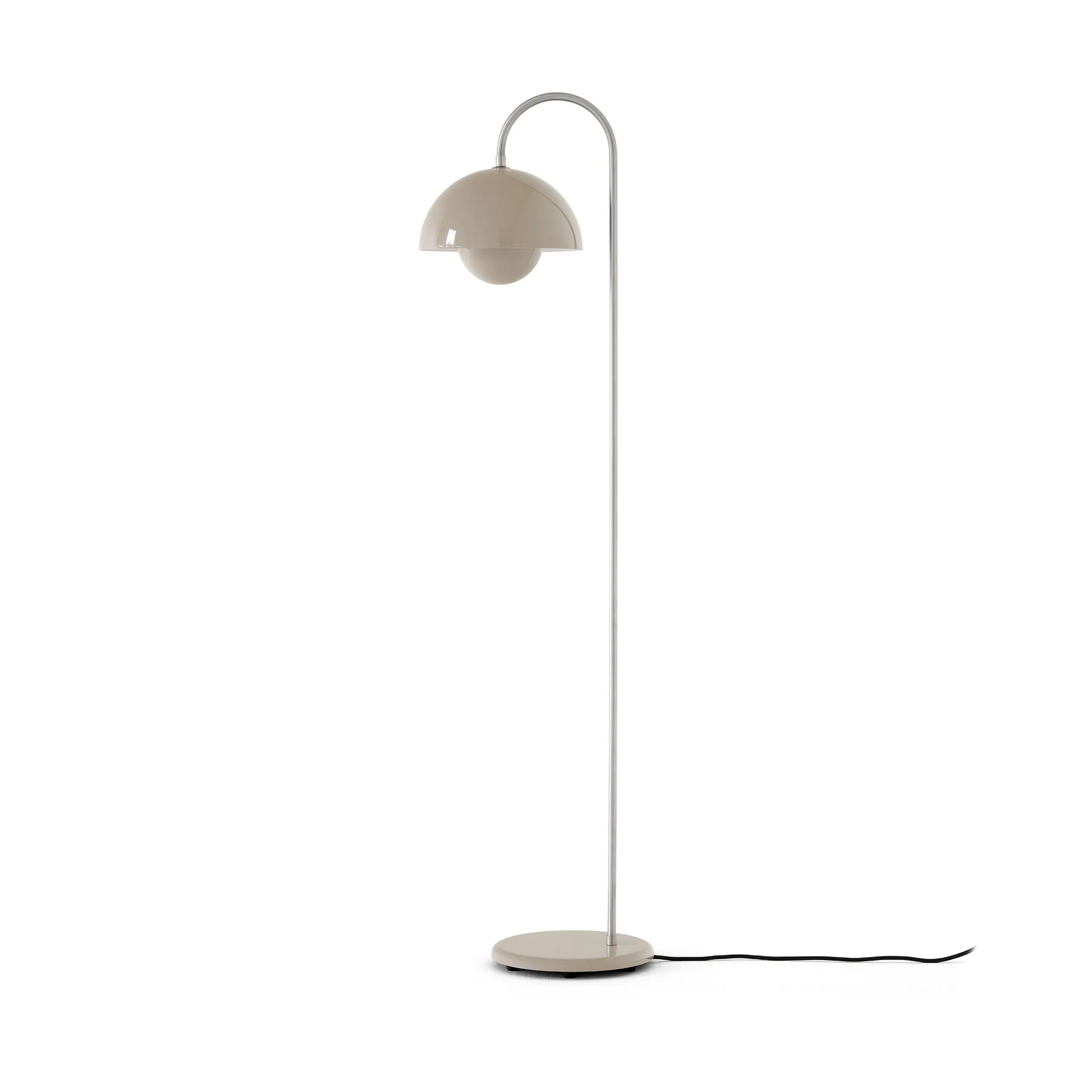 Lampada da terra Flowerpot VP12, Grigio beige &Tradition