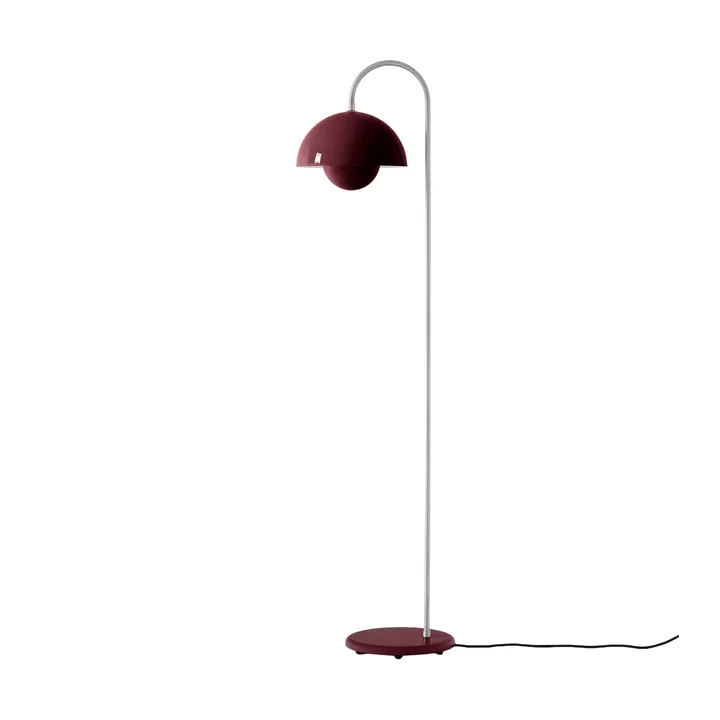 Lampada da terra Flowerpot VP12 - Prugna scuro - &Tradition