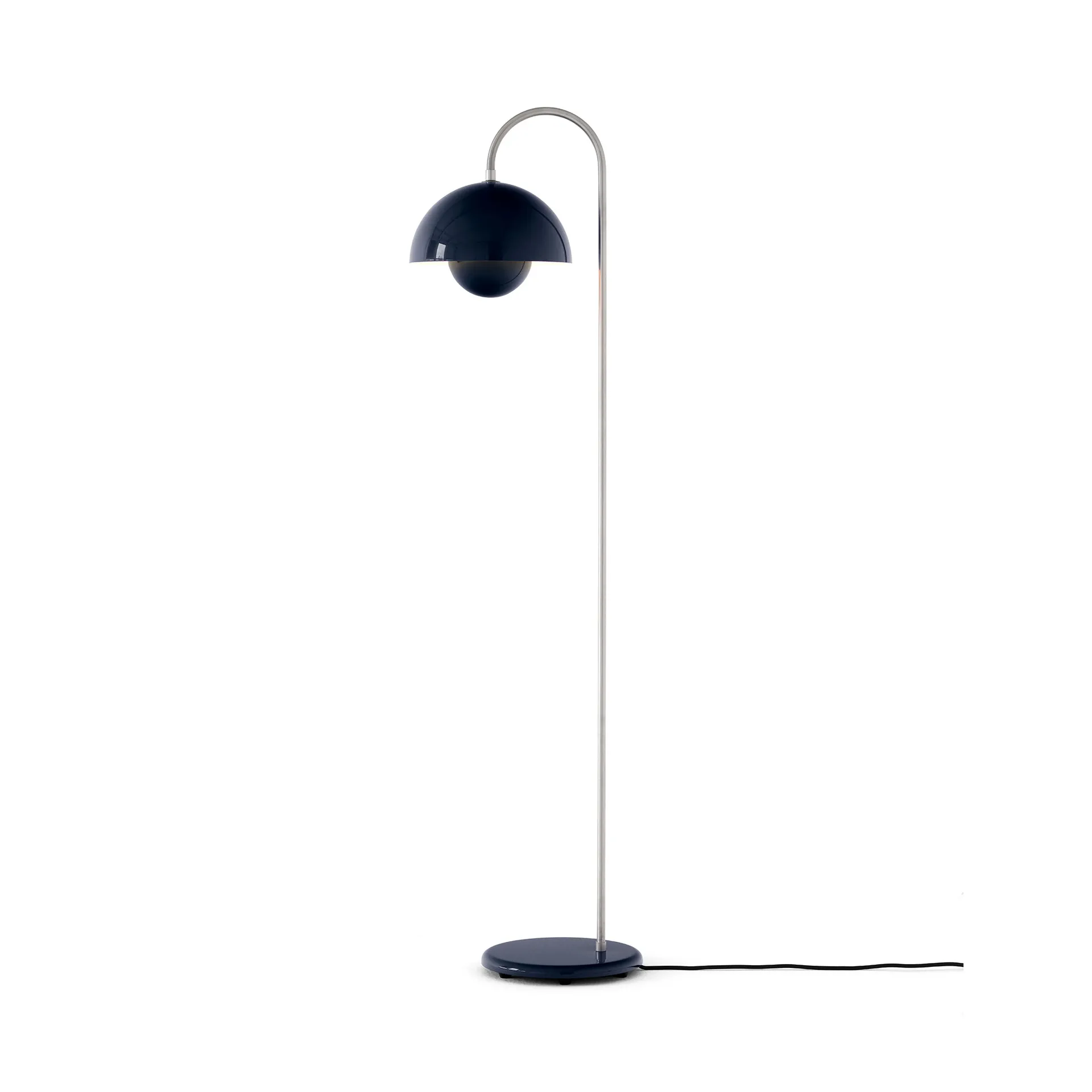 Lampada da terra Flowerpot VP12, Steel blue &Tradition