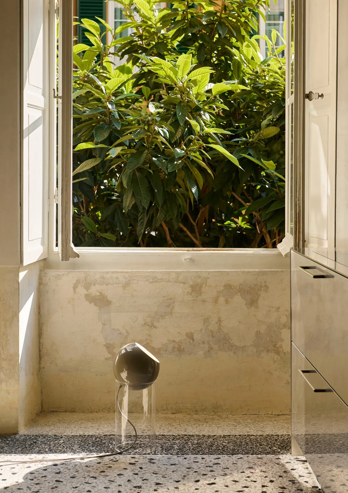 Lampada da terra Topan VP14 46,5 cm, Clear-grey beige &Tradition