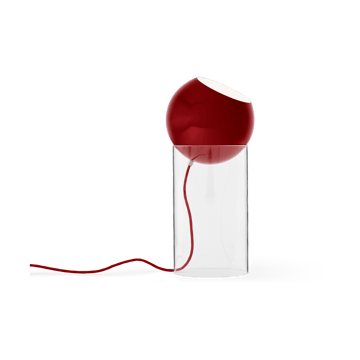 Lampada da terra Topan VP14 46,5 cm - Clear-vermilion red - &Tradition